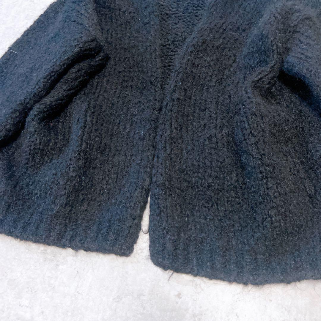 TRICOTS JEAN MARC cesame モヘヤ混カーディガン　黒