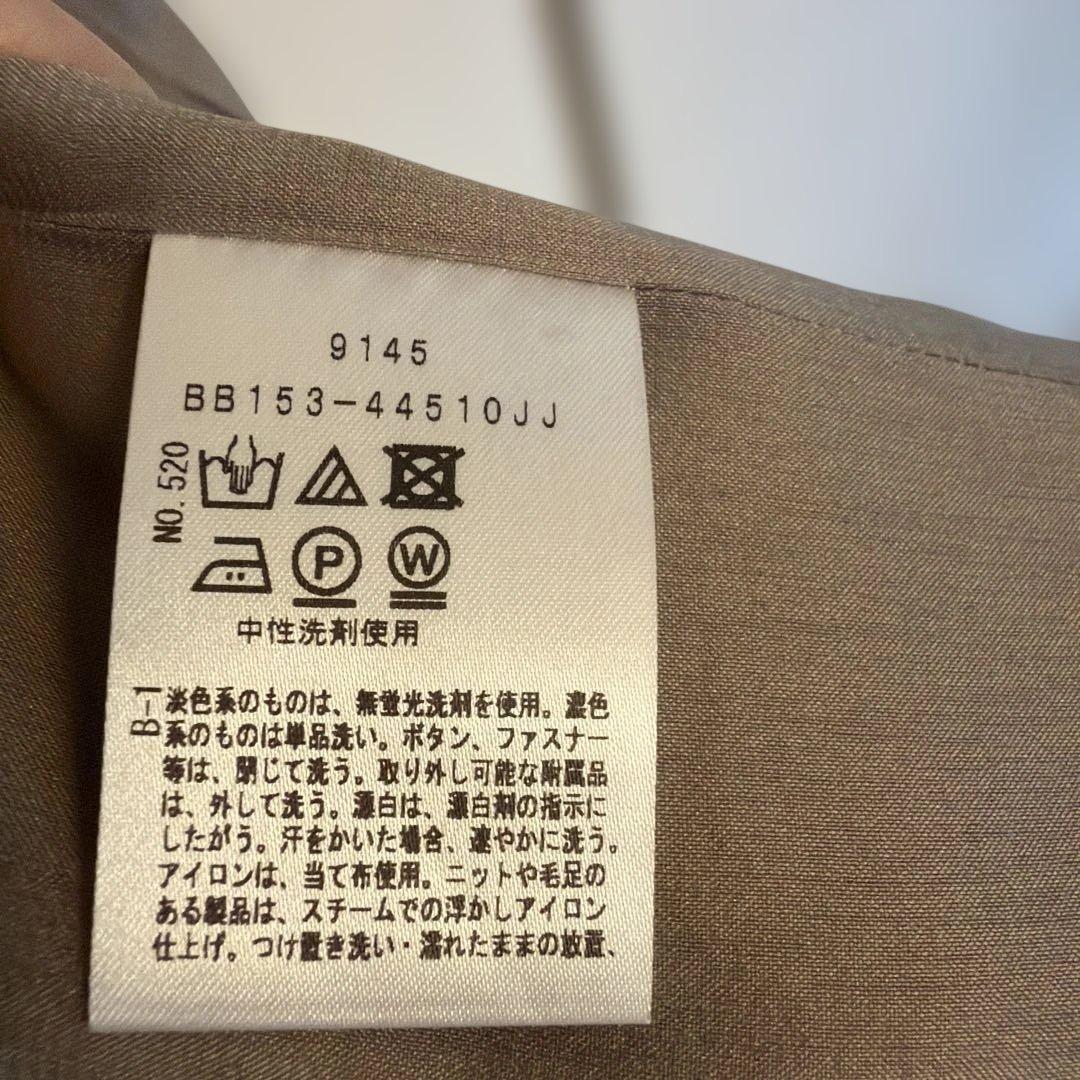 アンタイトル　リネンライク ダブルブレストジャケット　ベージュ