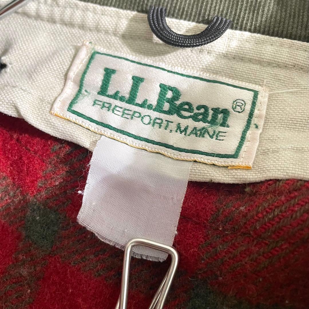 90s　L.L.Bean ハンティングジャケット ダック地　ウールライナー