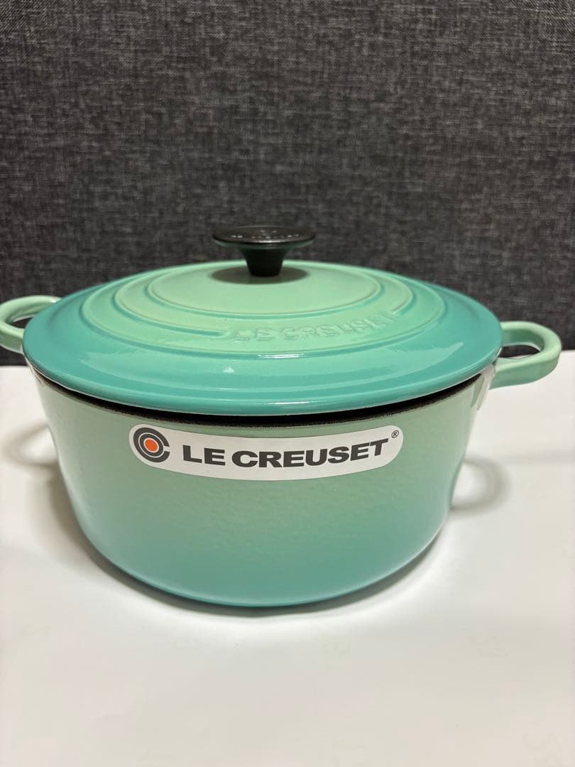 ル・クルーゼ　ココット ロンド 24cm クールミント　レア　人気