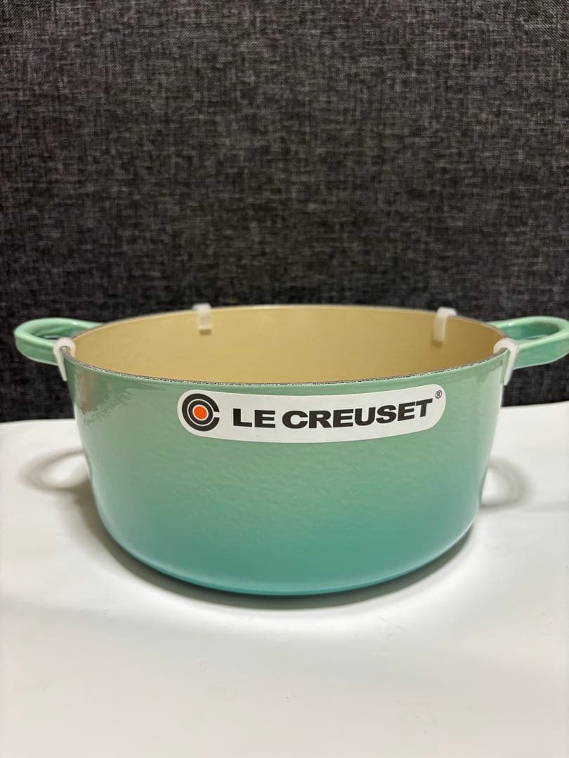 ル・クルーゼ　ココット ロンド 24cm クールミント　レア　人気