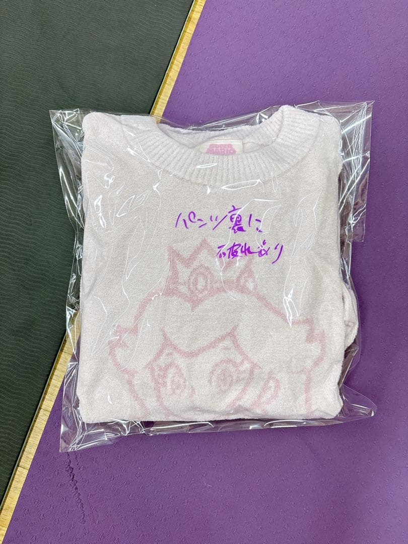 【ジェラートピケ×スーパーマリオ】ピーチ姫 ルームウェアセット 訳あり