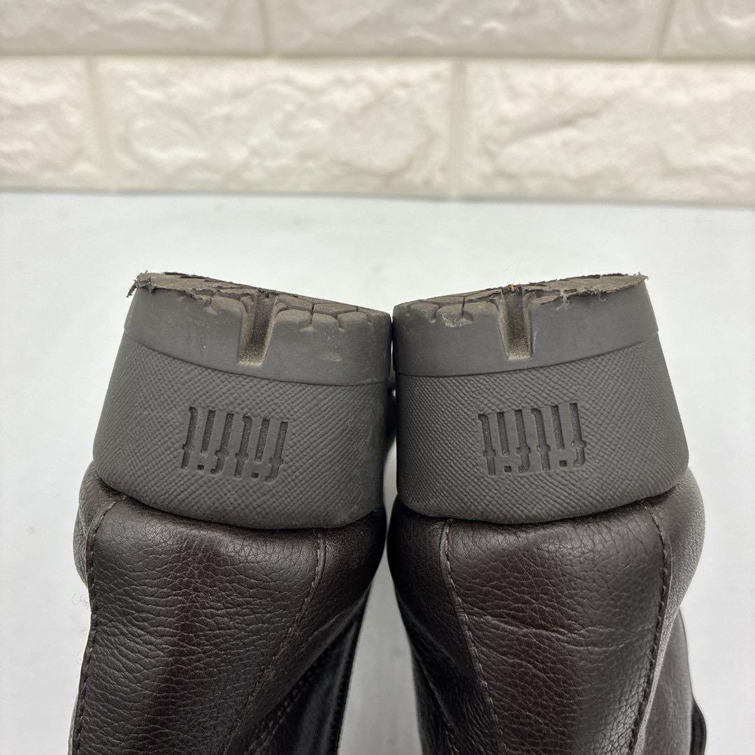 【良品】fitfit フィットフィット サイドジップ ベルト 22.5 ブラウン