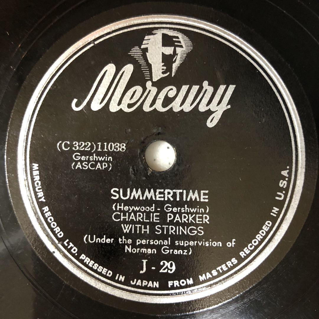 貴重！78rpm CHARLIE PARKER SP盤 蓄音機