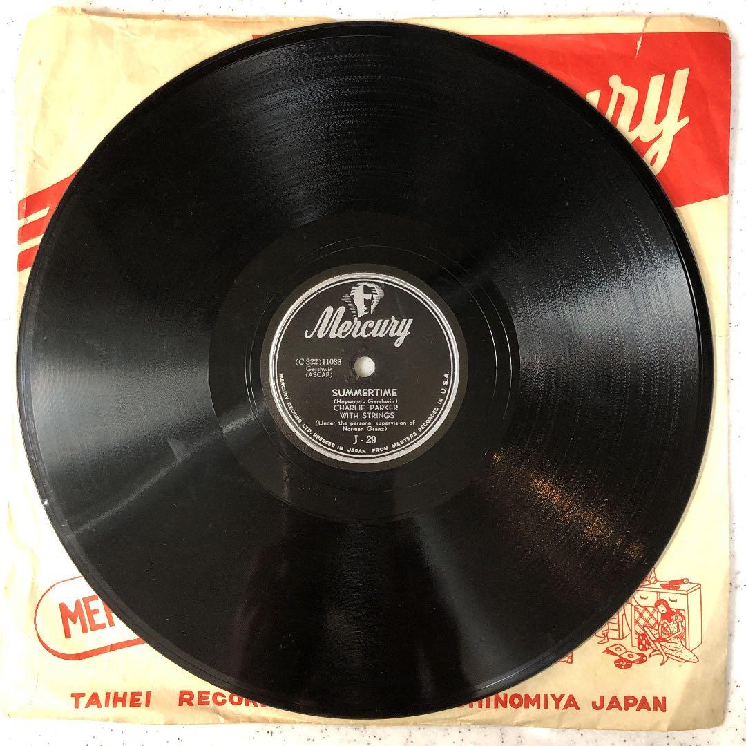 貴重！78rpm CHARLIE PARKER SP盤 蓄音機