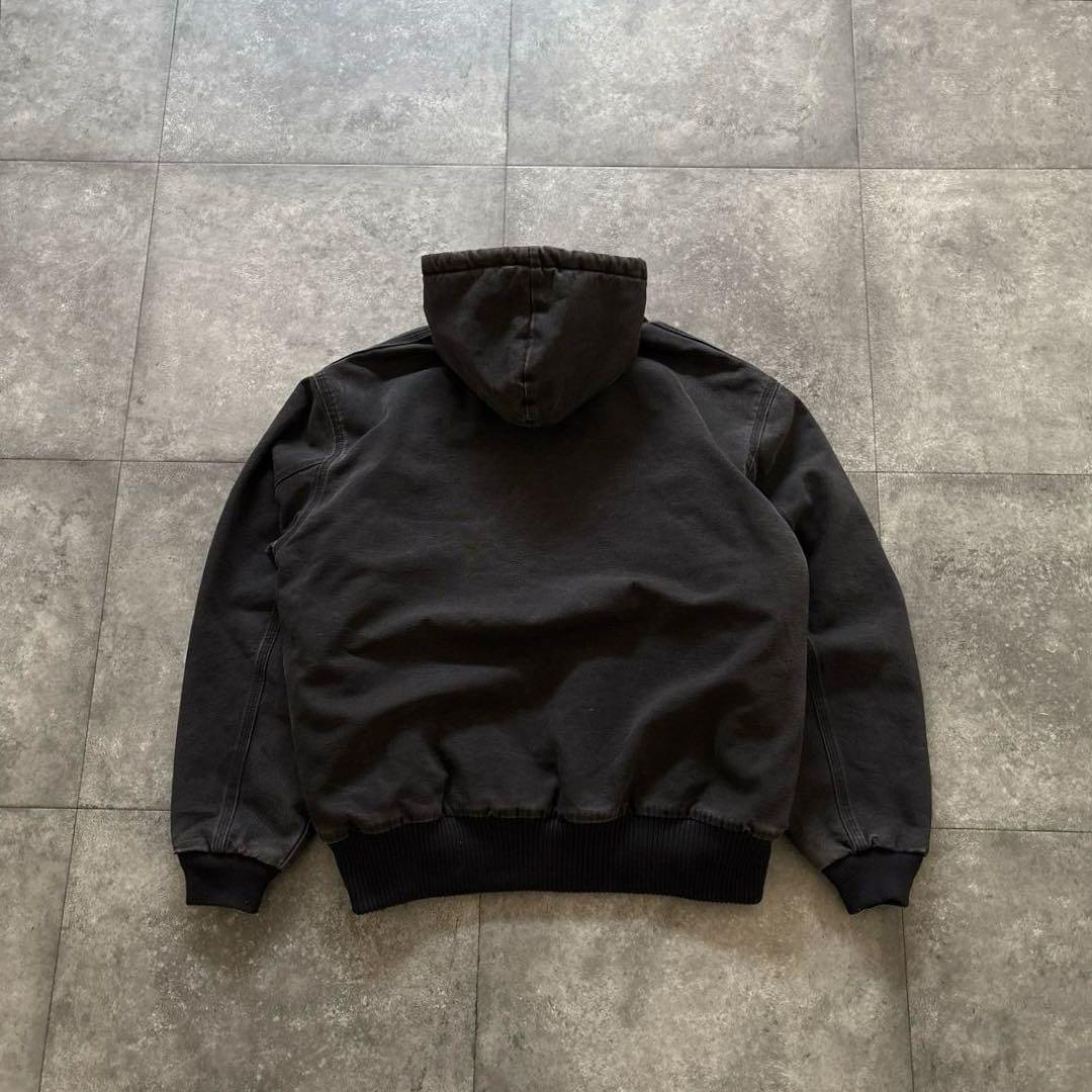 carhartt アクティブジャケット　ブラック　usa製 フェード　墨黒　希少