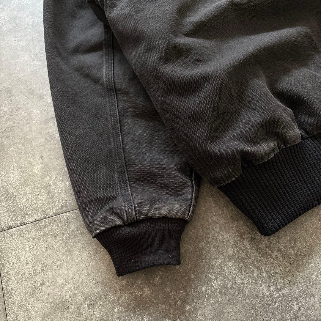 carhartt アクティブジャケット　ブラック　usa製 フェード　墨黒　希少
