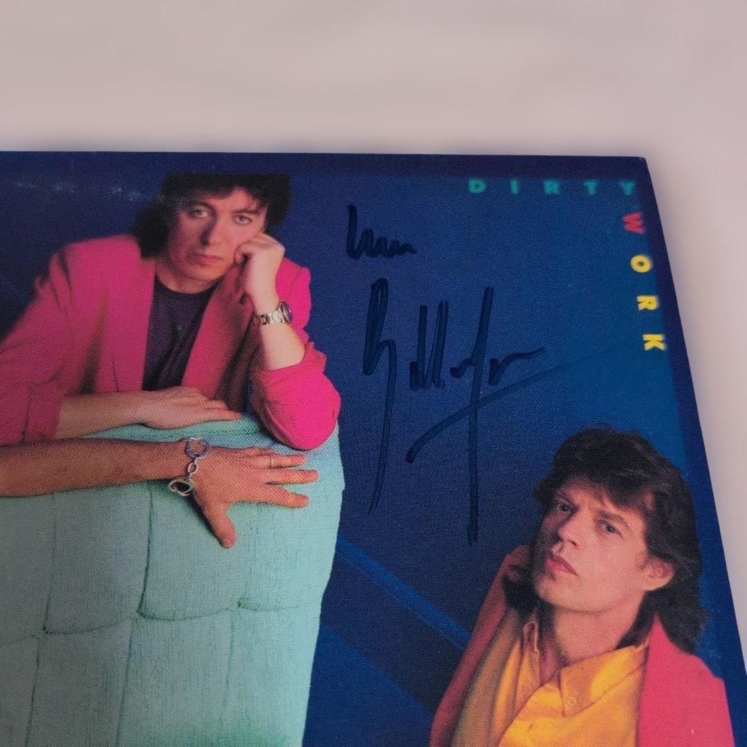 【サイン入り】ROLLING STONES DIRTY WORK レコード