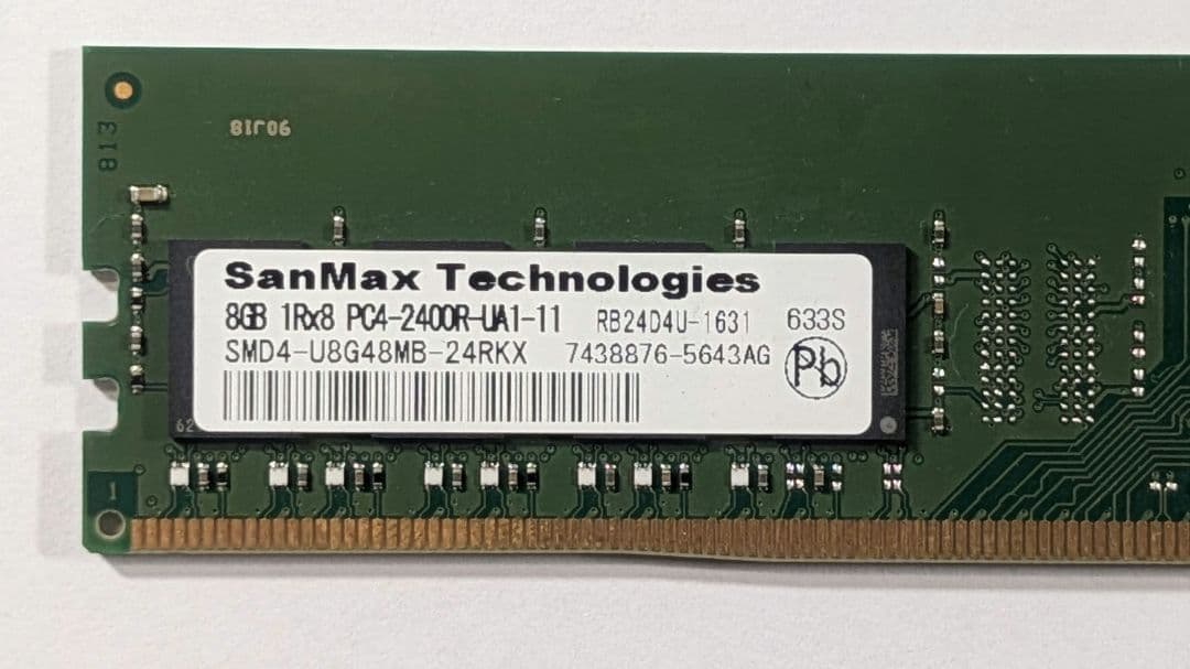 ナ*ズ様 SanMax 16GB（8GB×2枚組） DDR4 2400MHz メ