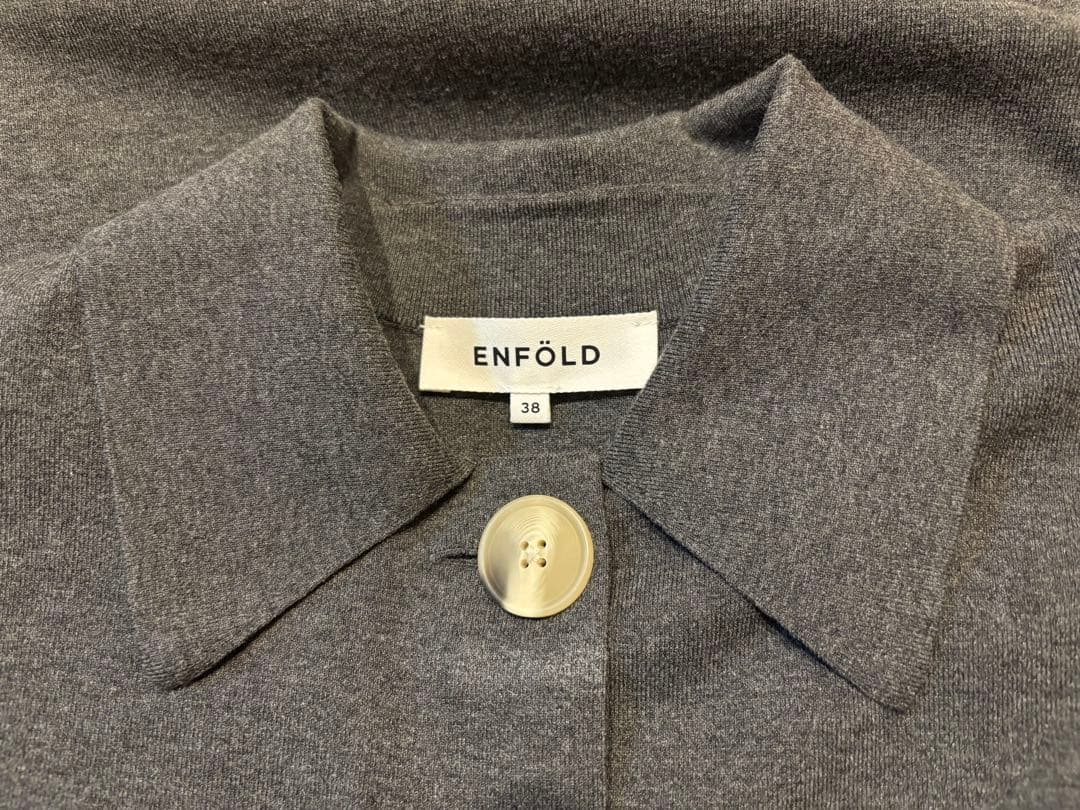 トップス COLLAR BOX CARDIGAN