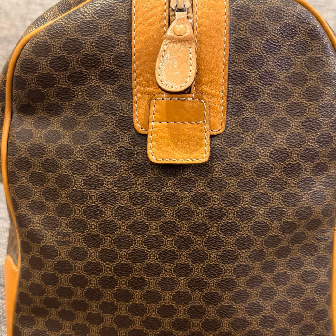 CELINE オールド セリーヌ マカダム ボストンバッグ ヴィンテージ