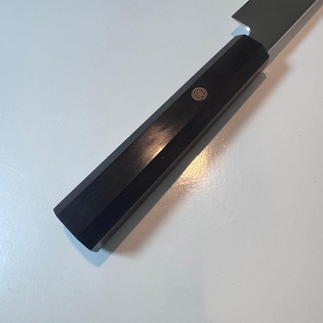 270mm 先丸　柳刃包丁 鏡面　黒檀八角柄 刺身包丁 全鋼