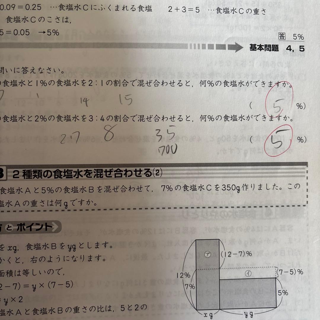 中学教科書 新演習 算数 6年