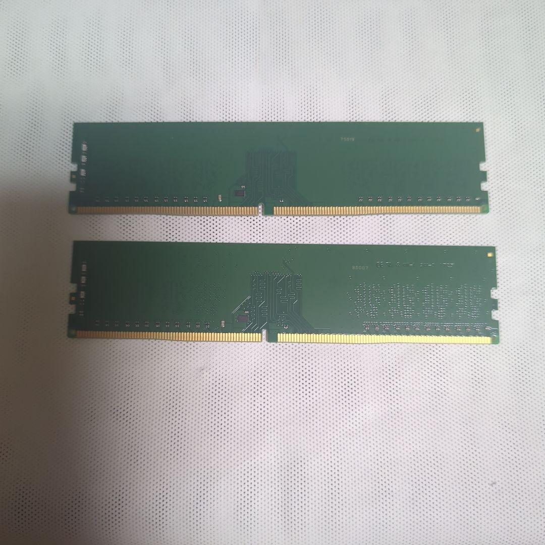 PC メモリ kingston kvr24n17s8/8 DDR4 8GB 2枚