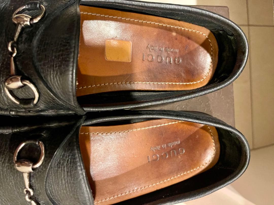 GUCCI ドライビングシューズ　レザー モカシン