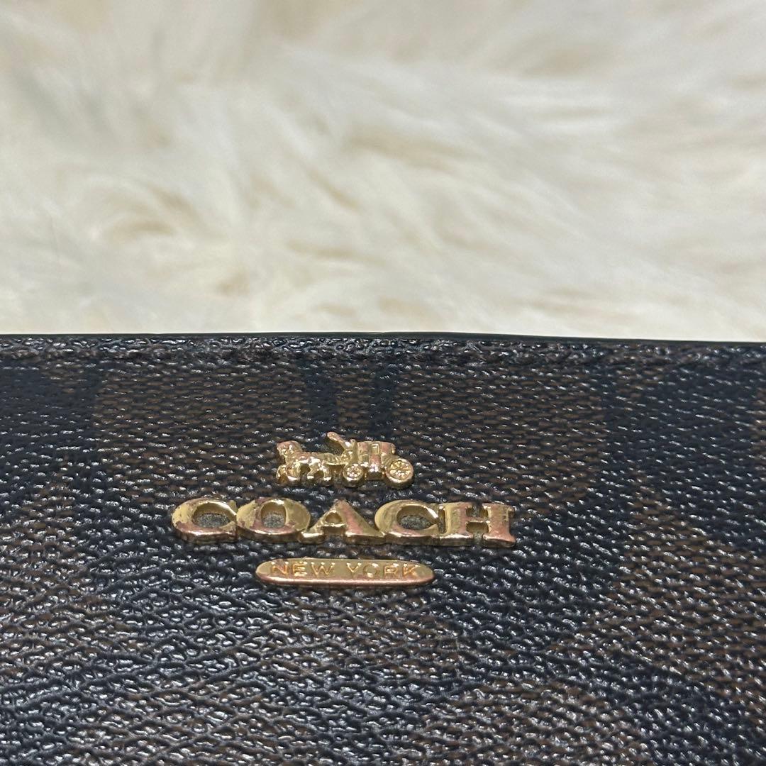COACH コーチ 二つ折り財布 ブラウン