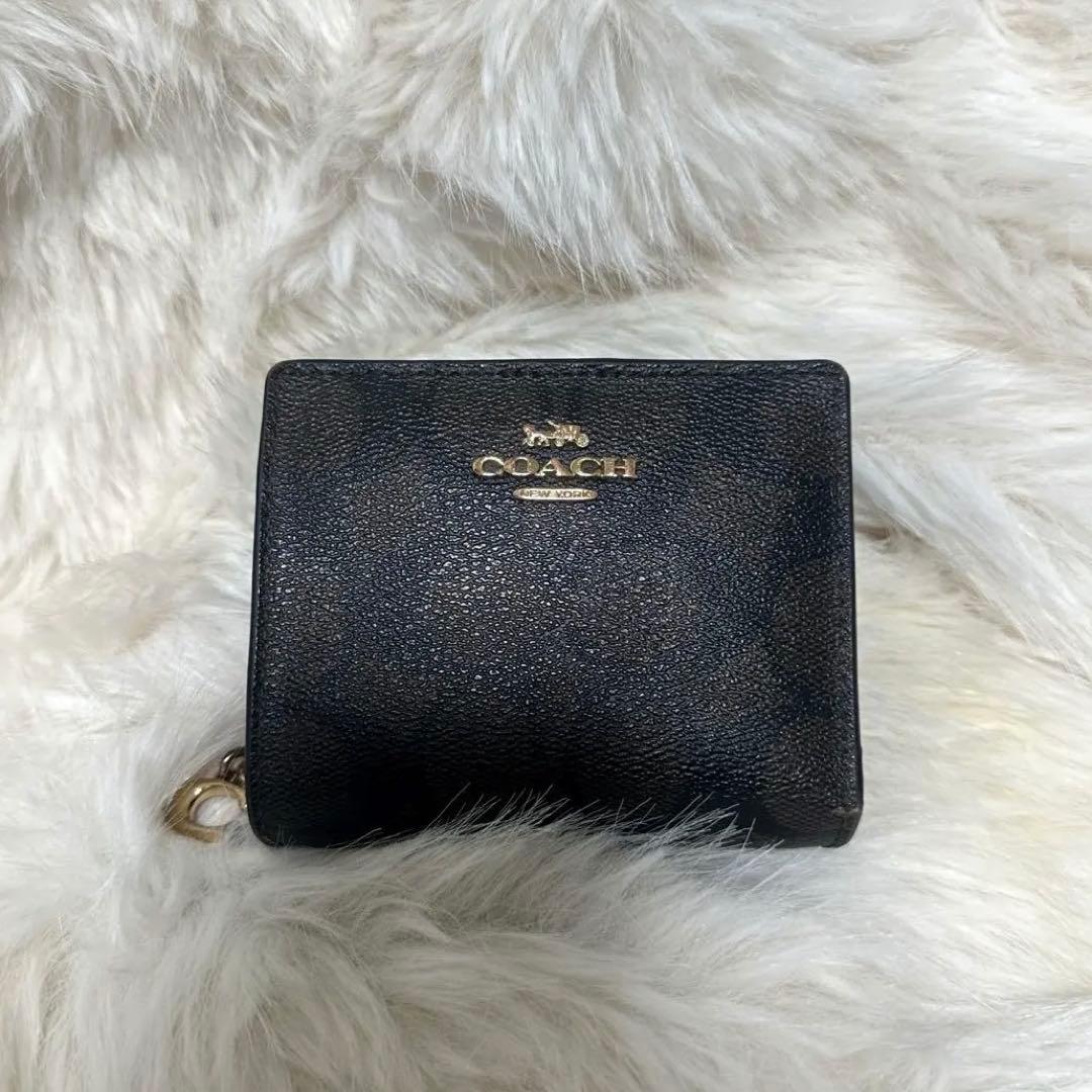 COACH コーチ 二つ折り財布 ブラウン