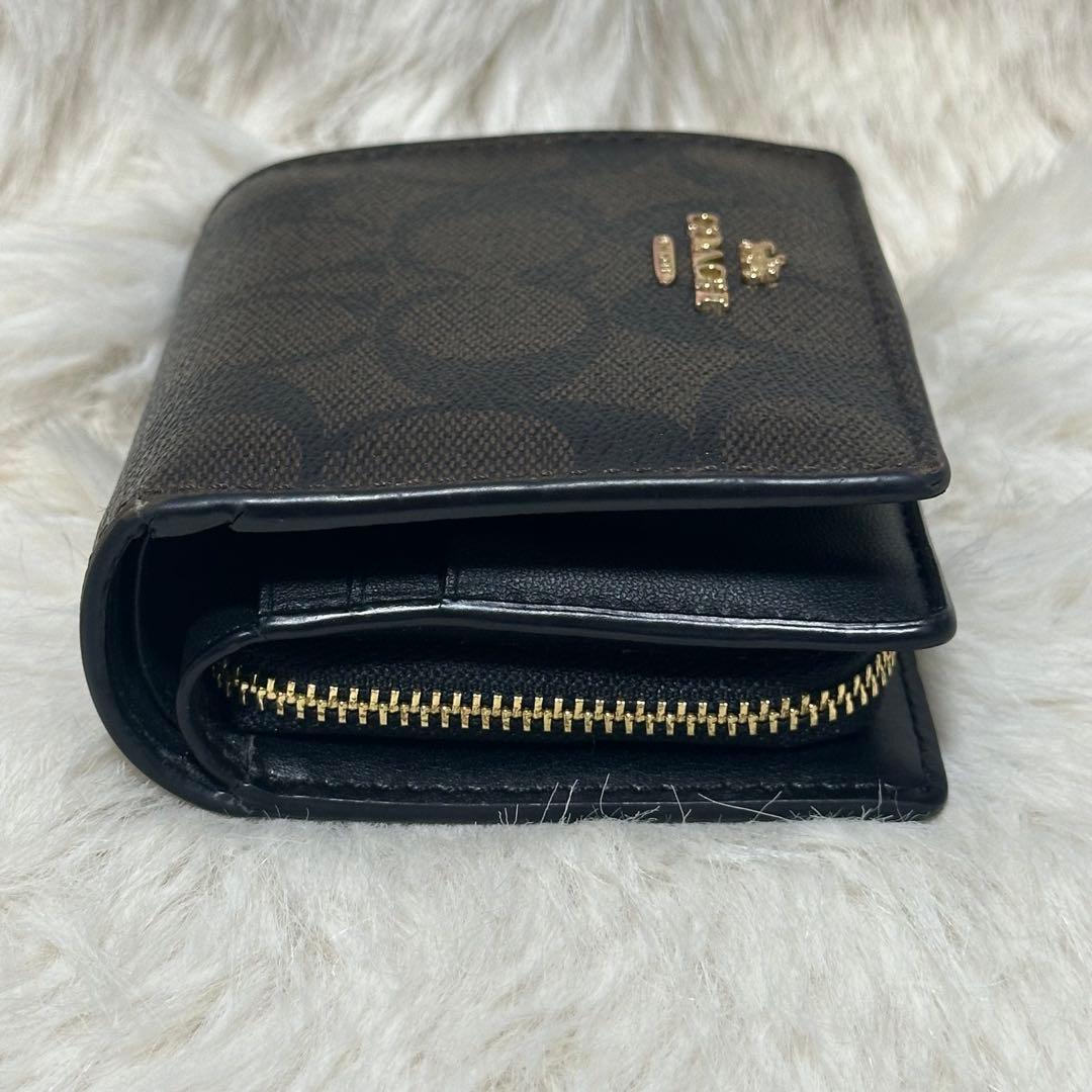 COACH コーチ 二つ折り財布 ブラウン