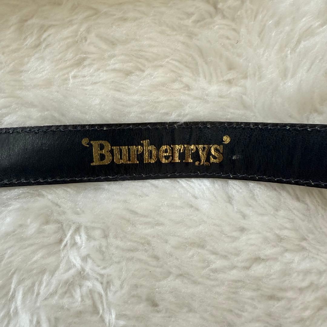 未使用　90s ヴィンテージ BURBERRY ボックスプリーツスカート　紺