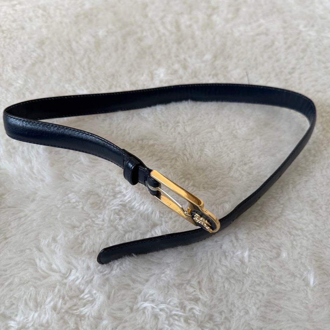 未使用　90s ヴィンテージ BURBERRY ボックスプリーツスカート　紺