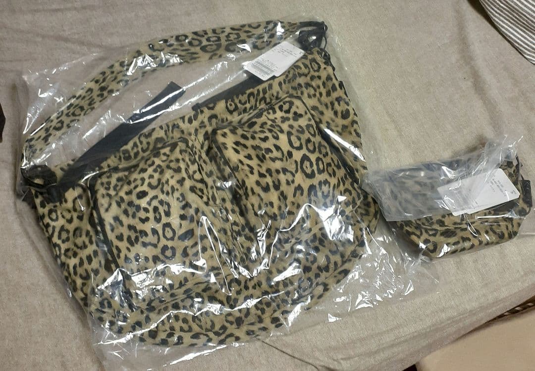 26SS新品 アミアカルヴァ レオパード柄バッグ 2点セット luxe別注