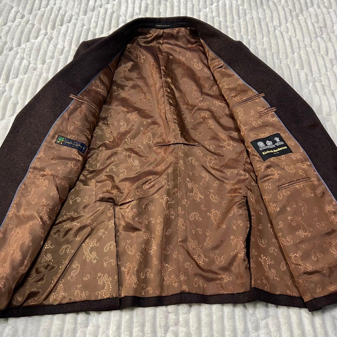 【a4359】キンロックアンダーソン 美品 パッチテーラードジャケット XL
