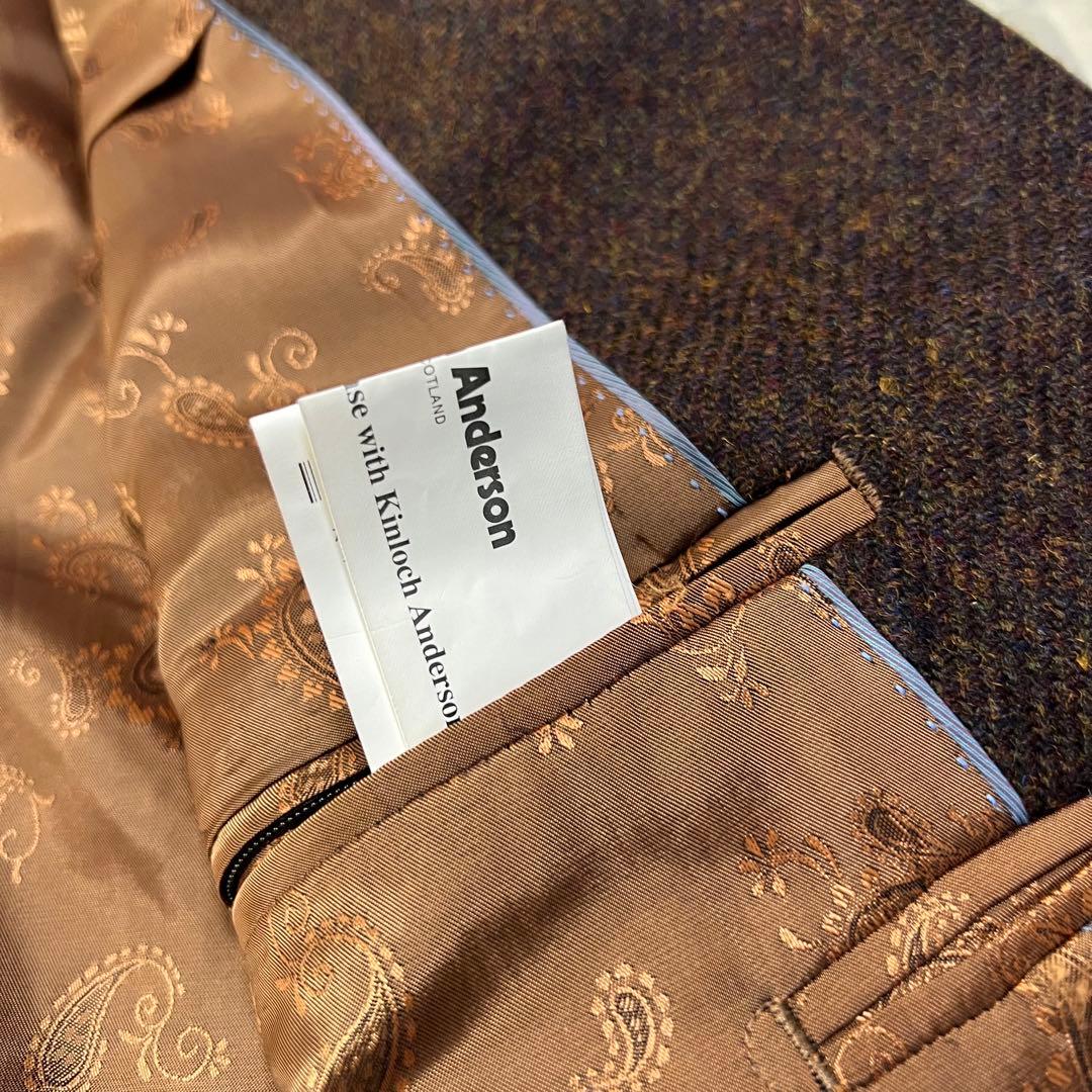 【a4359】キンロックアンダーソン 美品 パッチテーラードジャケット XL