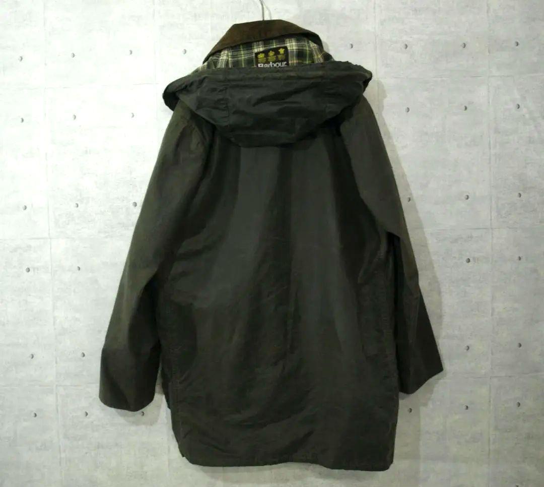 Barbour Border バブアー ボーダー リメイク フード付き 34