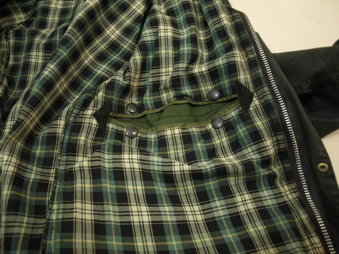Barbour Border バブアー ボーダー リメイク フード付き 34