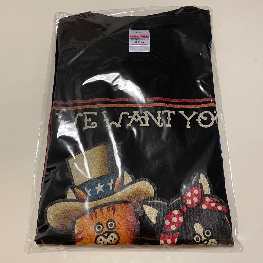さらば青春の光 森東 ステゴロ 会長 専務 猫 Tシャツ 黒 L 未開封 未使用