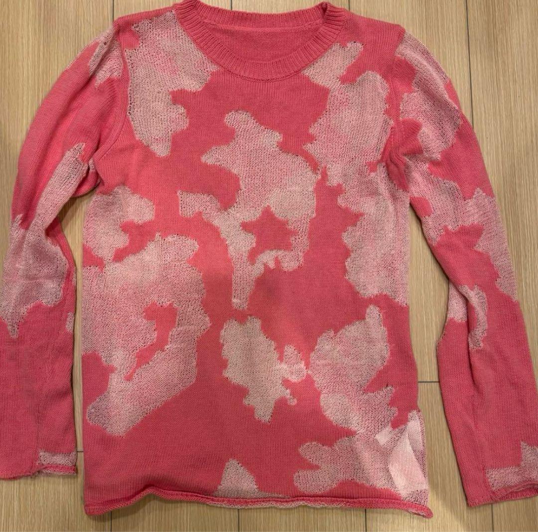 美品　Ameri　DEVORER SHEER KNIT トップス