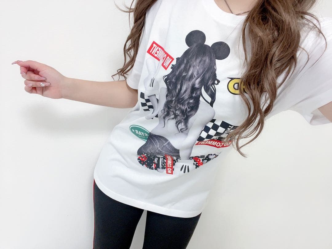 ♡コーデセット♡ノーコメントパリ　プリントTシャツ　韓国ファッション　レギンス