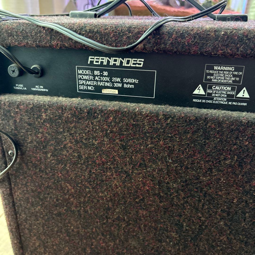 【送料無料】現状品 フェルナンデス BS-30 ベースアンプ 動作確認済