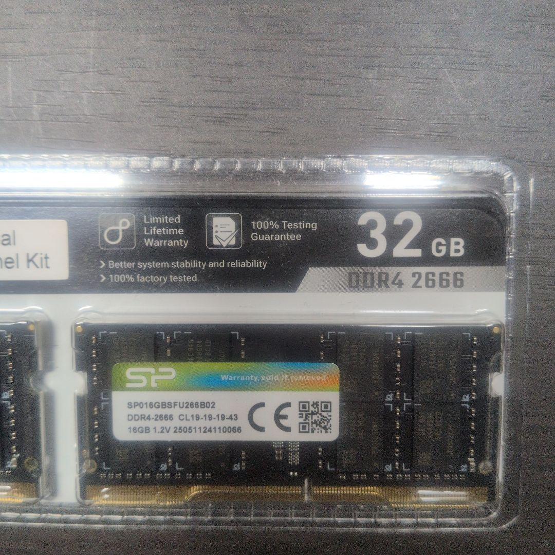 SP 32GB DDR4 2666MHz デュアルチャンネルキット
