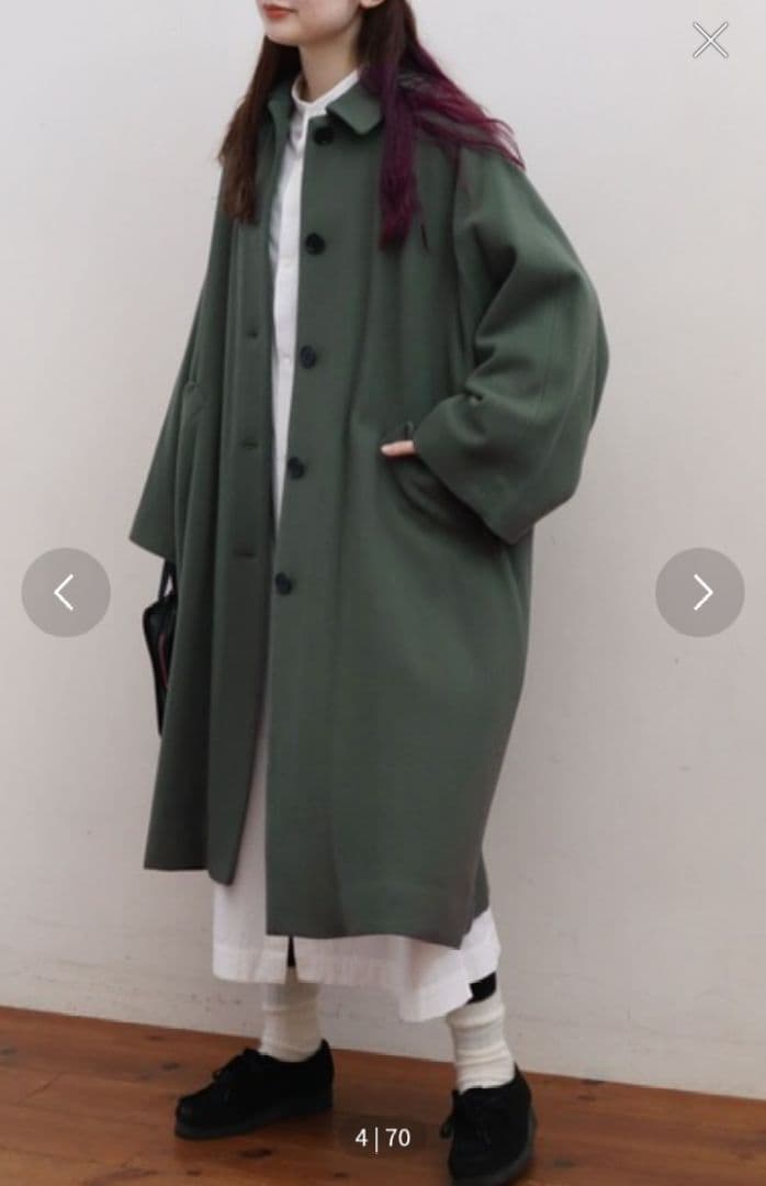 fig London◆エアリアルパイル Phebe CO グリーン