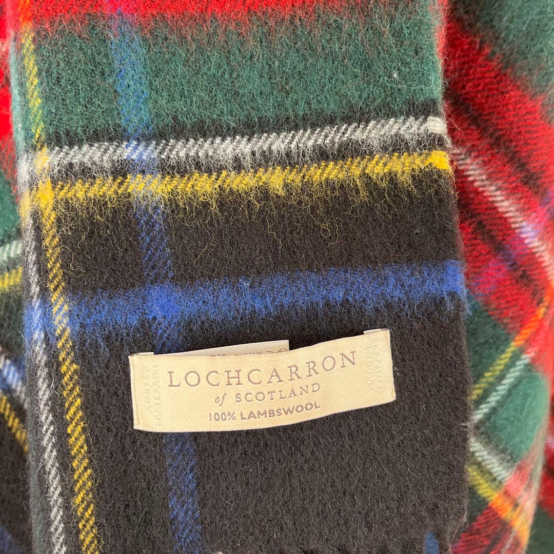 美品LOCHCARRON ブラックスチュワート 大判ストール英国製