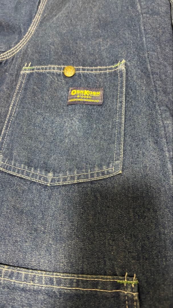 70s OSH KOSH デニムカバーオール　三角タグ