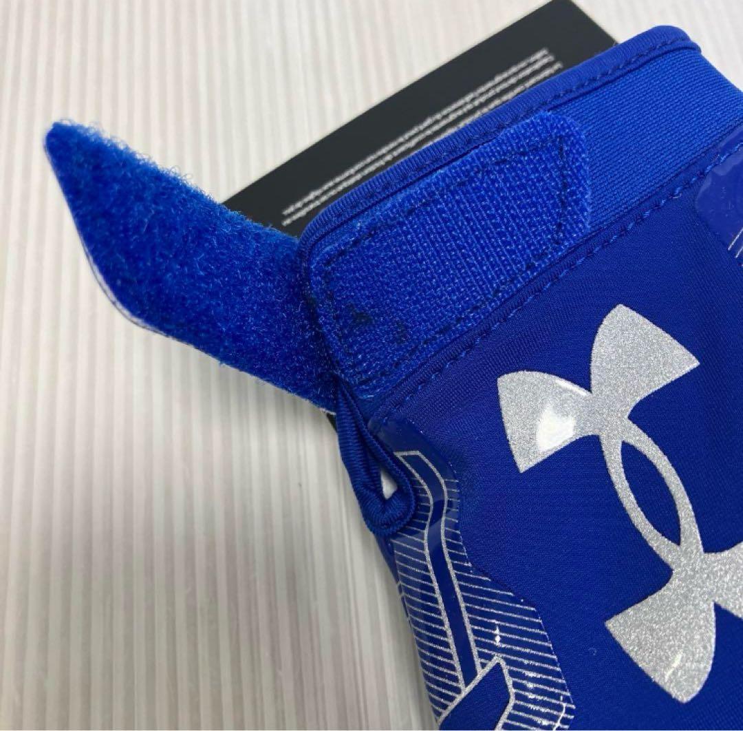送料無料 新品 underarmour アメフト グローブF8 L BLUE