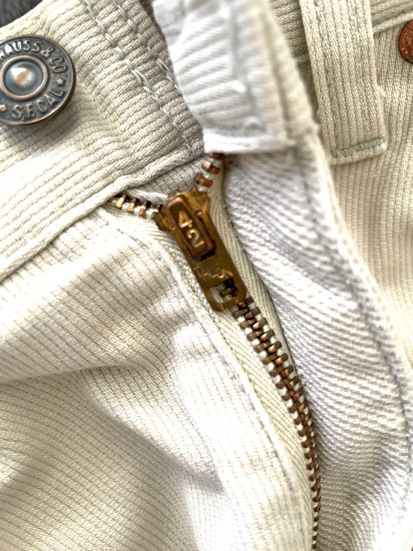 60s LEVI'S 911B ピケ BigE パンツ ボタン裏38 オリジナル