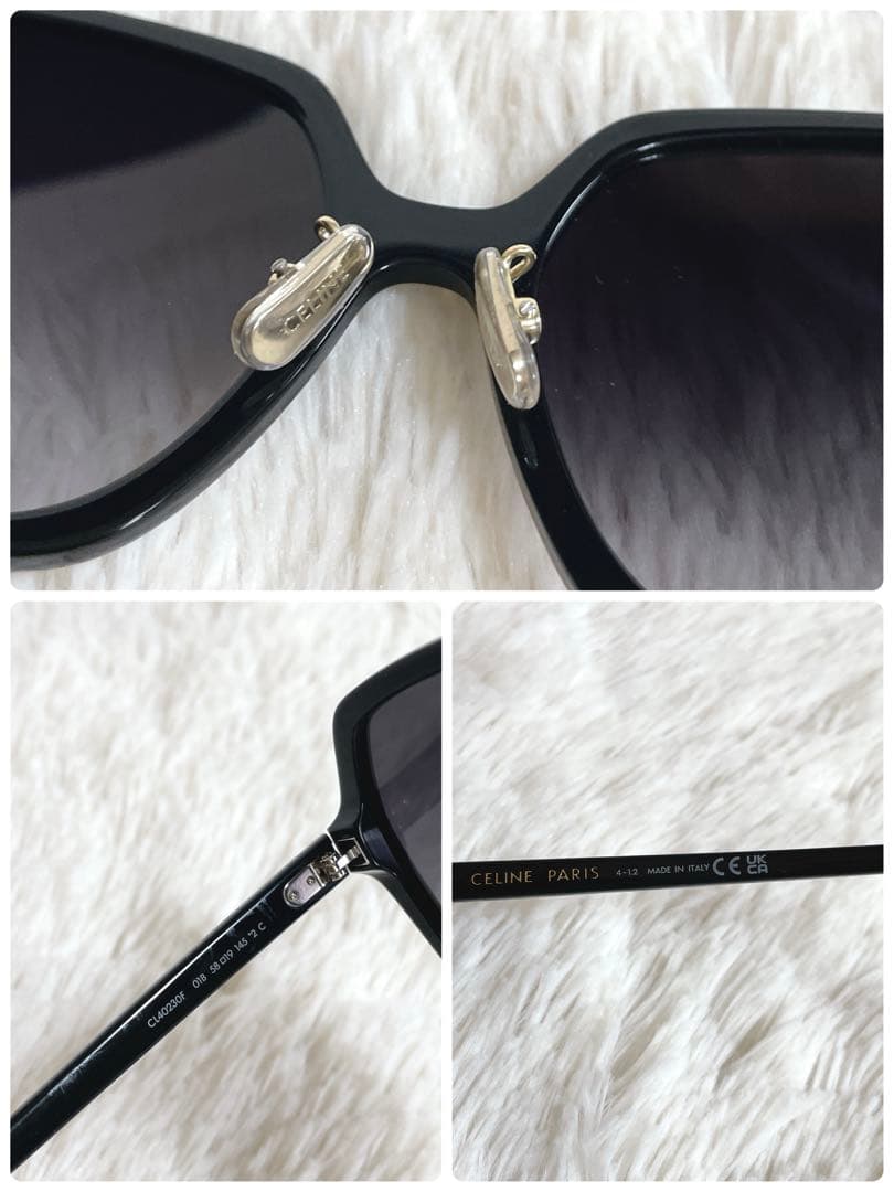 極美品 CELINE セリーヌ Classic Big Frame サングラス