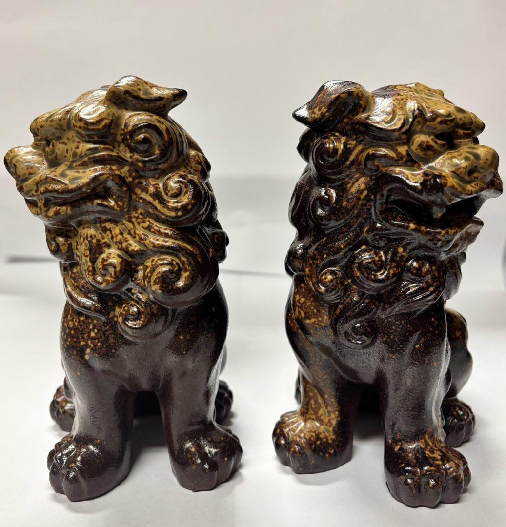 備前焼　狛犬