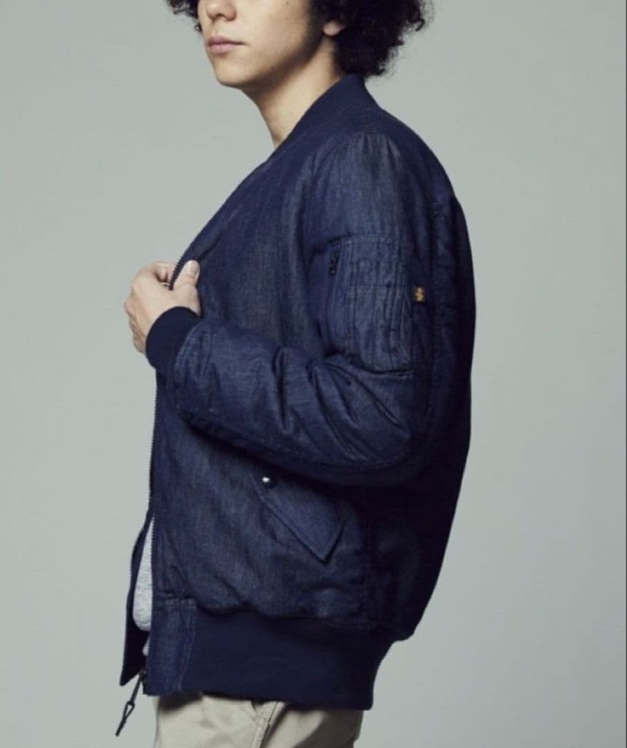 【超美品ビッグサイズ】ALPHA INDUSTRIES カイハラデニム XL