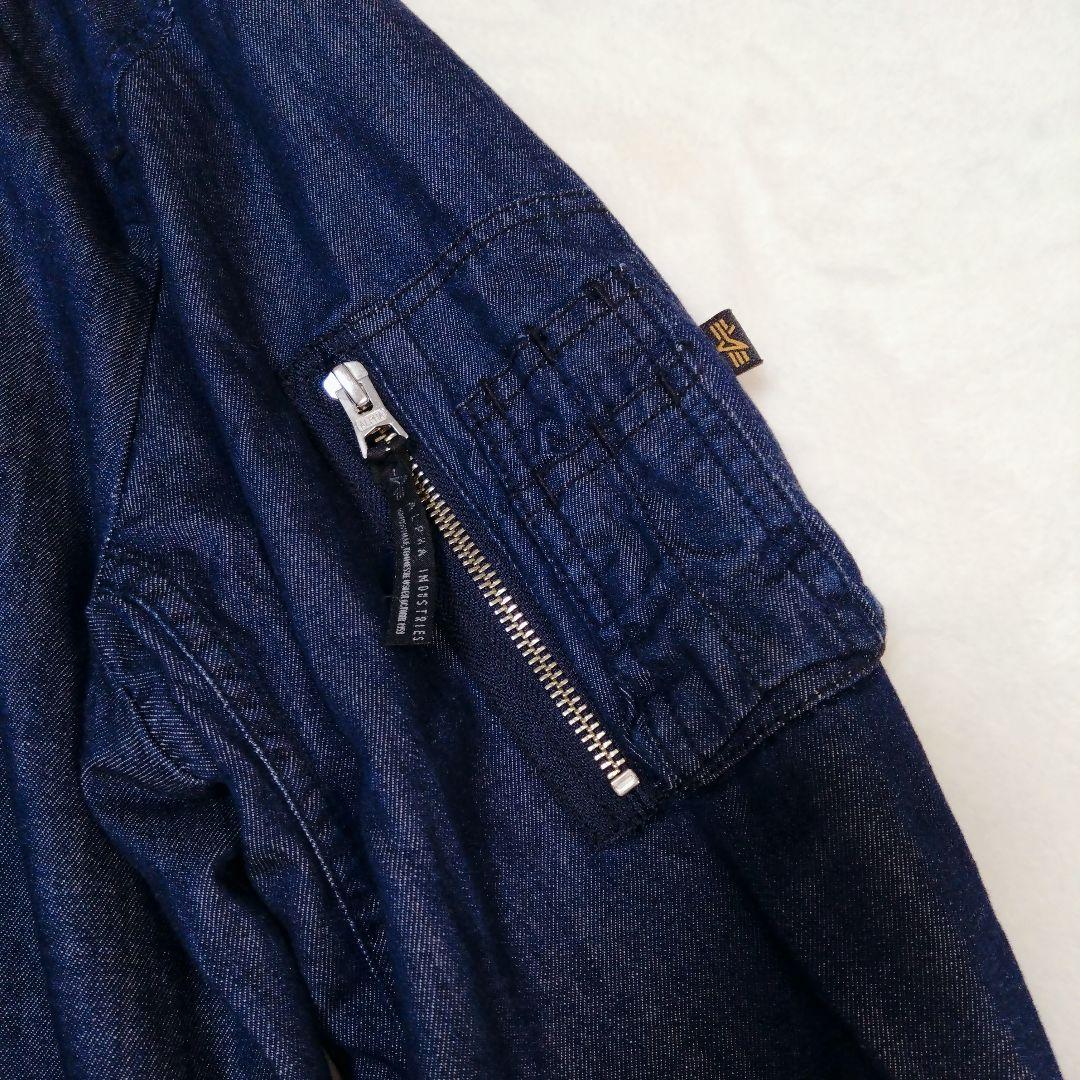 【超美品ビッグサイズ】ALPHA INDUSTRIES カイハラデニム XL