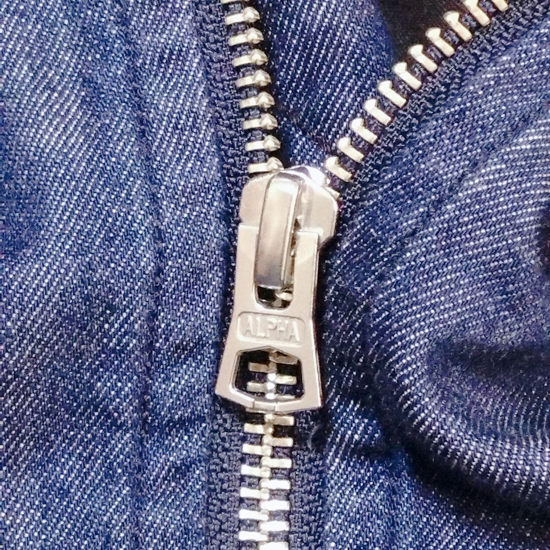 【超美品ビッグサイズ】ALPHA INDUSTRIES カイハラデニム XL