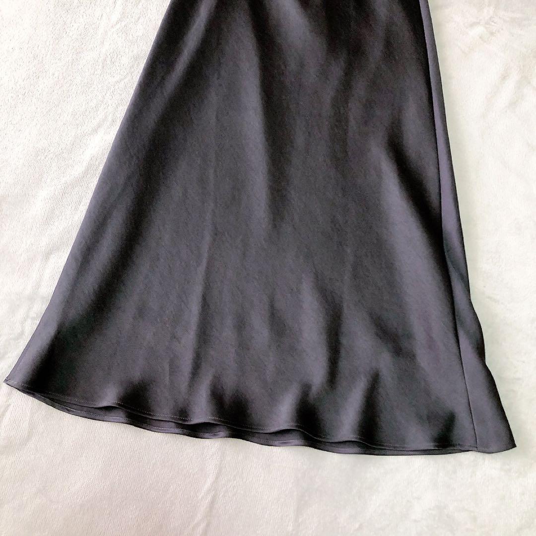 【新品】BEAUTY&YOUTH マーメイドスカート サテン M ダークグレー