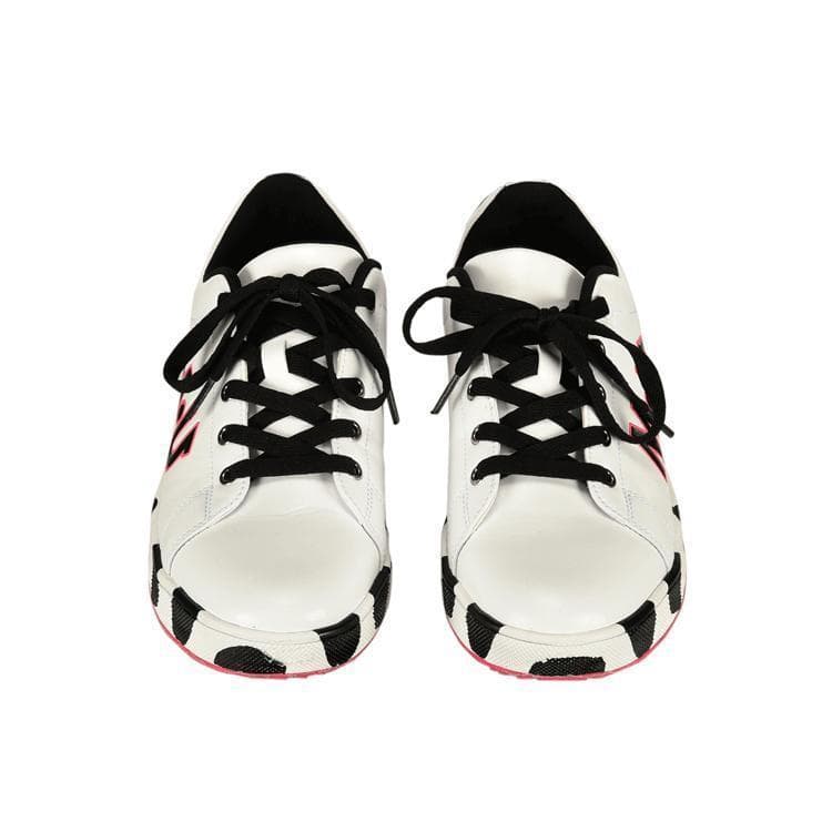 MU SPORTS ◆24.0cm WH ダルメシアン柄スパイクレスシューズ