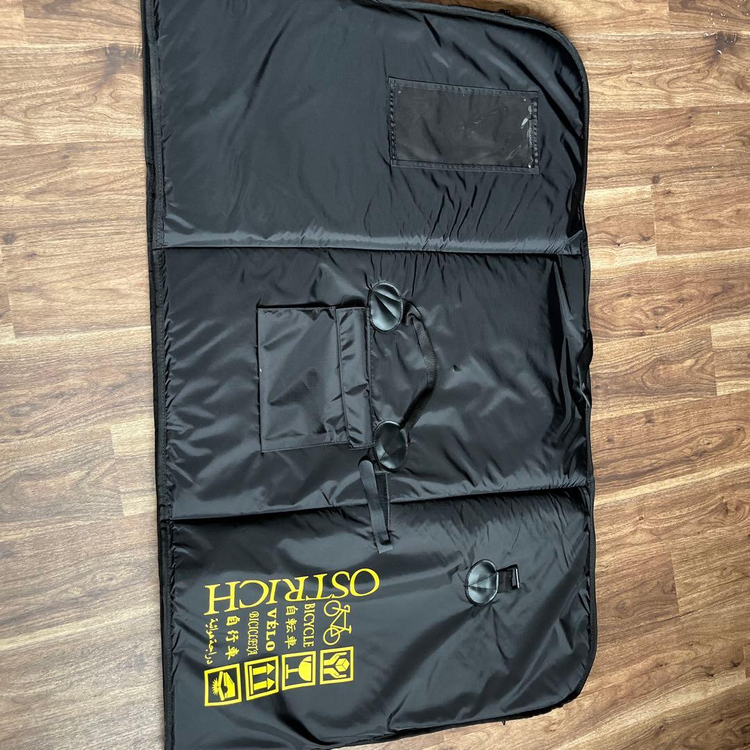超美品　オーストリッチ OS-500 トラベルバッグ ブラック（肩紐なし）