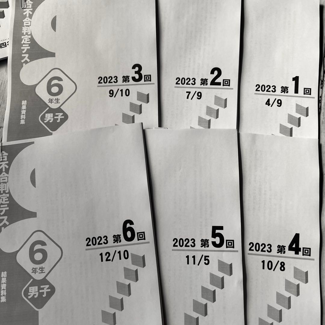 2023年 2024年 2年度分 合不合格判定テスト 第1回〜第6回 計12回分