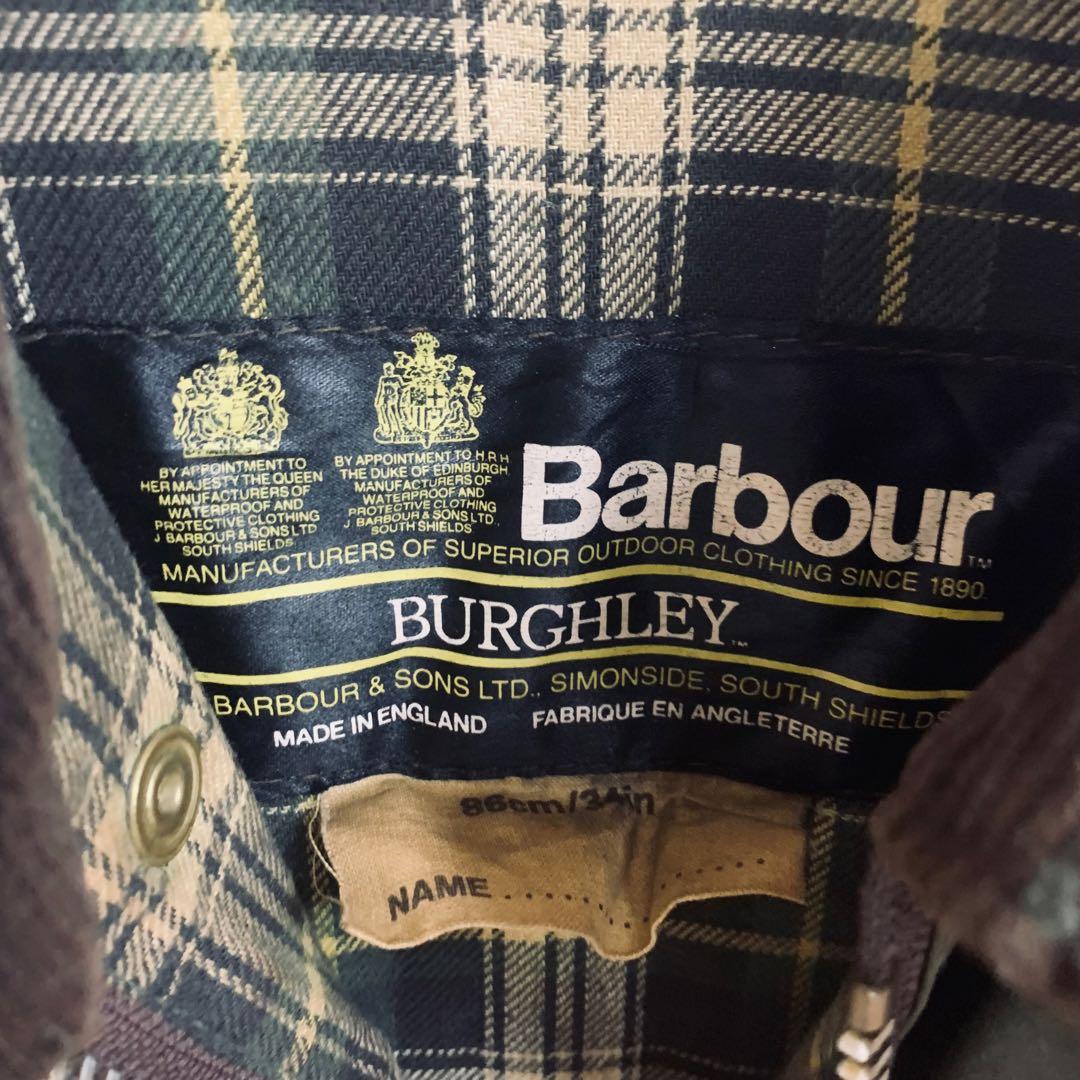 Barbour バブア　Burghley バーレー　2ワラント　34in