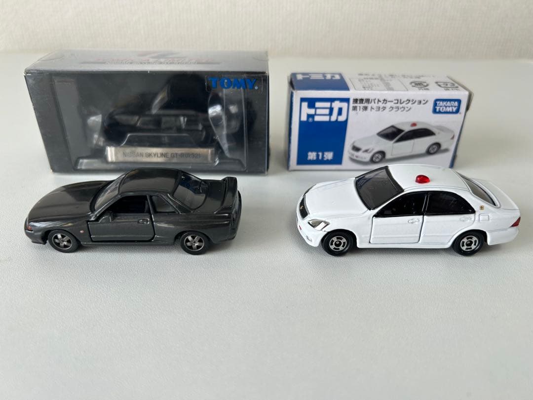 【トミカ、トミカリミテッド】警察車両等5台セット　覆面パトカー、警護車、GTR